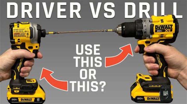 Can I use drill as screwdriver?