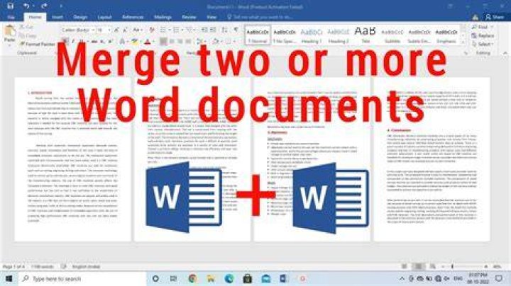 How do I merge two files on a Mac?