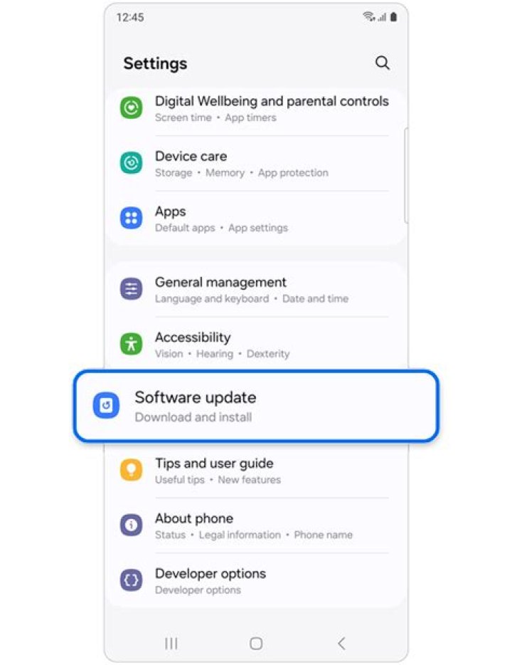 How do I update my Galaxy Tab S?