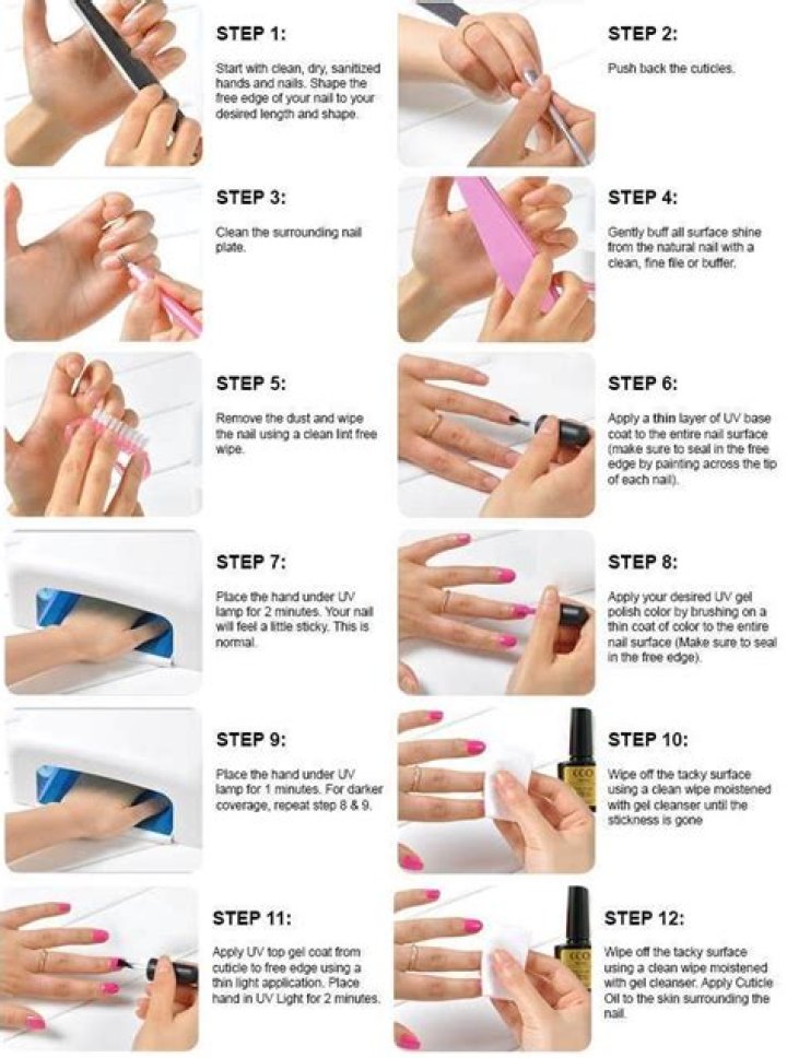 How do you apply a manicure?