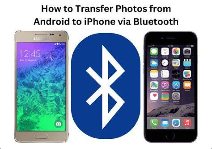 How do you Bluetooth photos from iPhone to android?