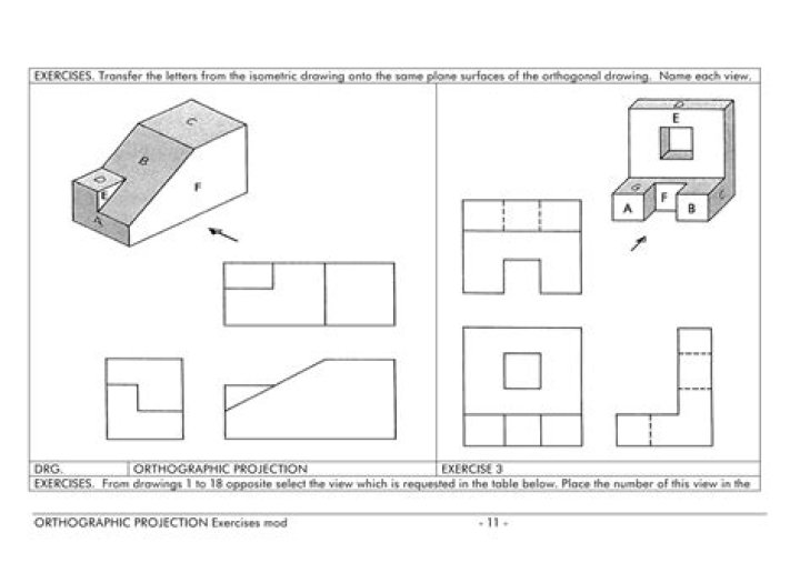 How do you do orthographic drawings?