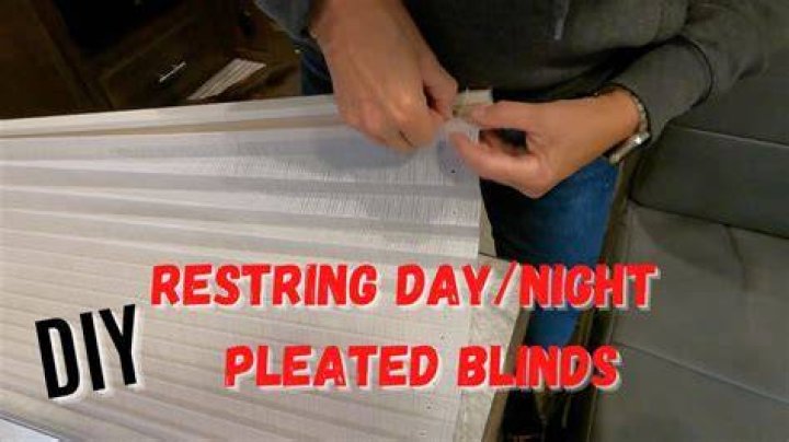 How do you restring fabric blinds?