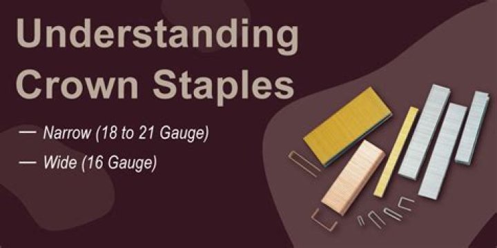 What is a medium crown staple?