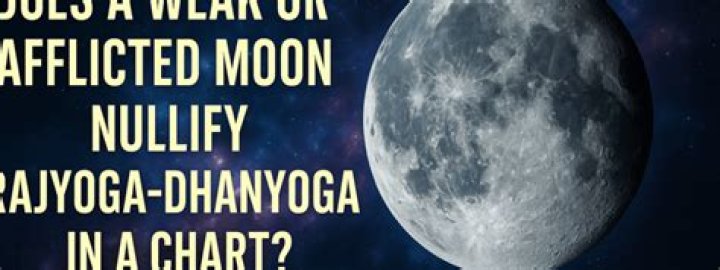 What is an afflicted Moon?